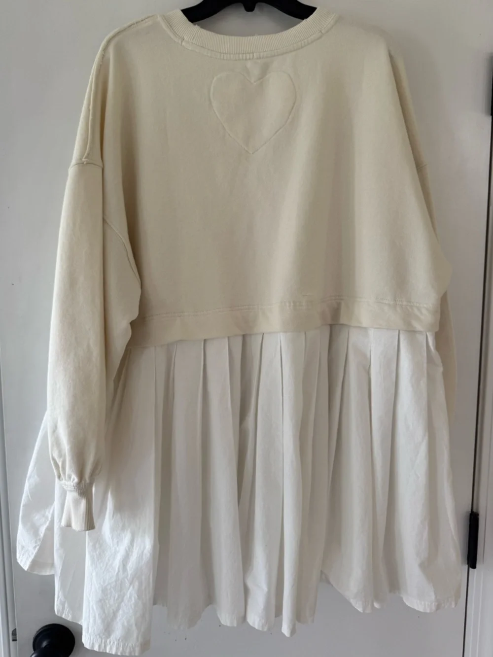 NWT Free People Women's Eleanor Sweatshirt Grey Combo - Picture 4 of 5